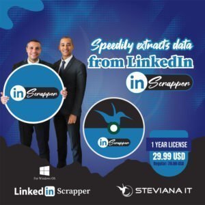 Steviana IT introducing data extraction email collector InScrapper Linkedin Data Email Extractor Scrapper Digital Marketing Tool