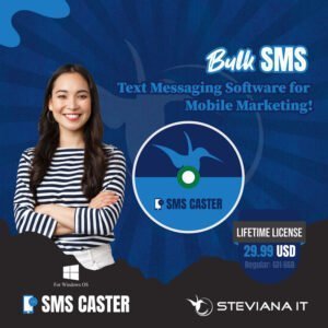 Cheap price best valid Licensed BULK SMS Caster 3.6 Marketing SOFTWARE 3G Modem with Lifetime Validity and 6 months free support