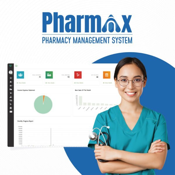 Pharmacy Management Retail POS Medical Medicine Software with Customer Management, Sales, Inventory, Accounting, Purchase, Supply, Stock, Vendor